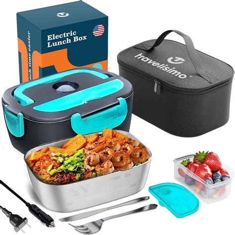 CHARMDOO Electric Lunch Box, 80W Food Warmer Heater 